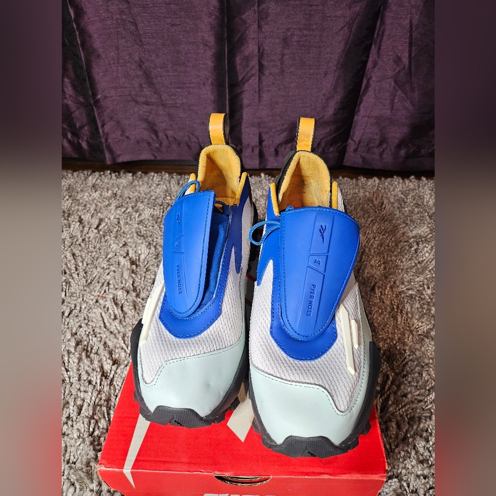 Reebok Blue and White Athletic Sneakers